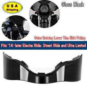 ハーレー CVO エレクトラグライド FLHTK FLHX 用アウターバットウィングロアトリムスカートフェアリング Outer Batwing Lower Trim Skirt Fairing For Harley CVO Electra Glide FLHTK FLHX