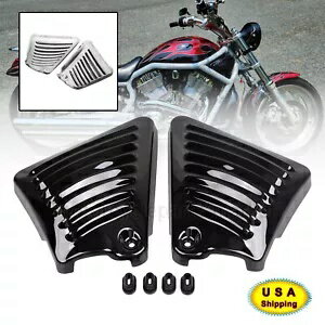エアボックスフレームネックサイドエアインテークカバーハーレー V ロッドナイトロッドマッスル VRSCF Airbox Frame Neck Side Air Intake Cover For Harley V-Rod Night Rod Muscle VRSCF