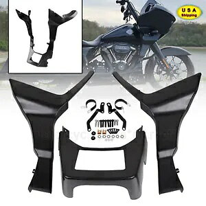 未塗装ブラックフェアリングスポイラーカバーハーレーロードグライド FLTRXSE FLTRX に適合 Unpainted Black Fairing Spoilers Cover Fit For Harley Road Glide FLTRXSE FLTRX