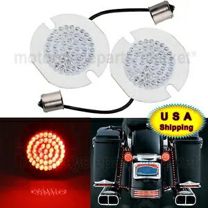 1156 եåȥ LED ꥢȥåץ֥졼ơ饤ȥϡ졼쥯ȥ饰饤 FLHTC 1156 Flat Style LED Rear Stop Brake Tail light For Harley Electra Glide FLHTC