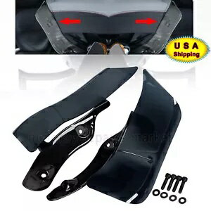 調整可能なアッパーフェアリングサイドウイングエアディフレクターハーレーロードグライド2015以降用 Adjustable Upper Fairing Side Wing Air Deflector For Harley Road Glide 2015-Up
