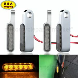 ミニ LED ターンシグナルランプインジケーターライトアンバー点滅ヤマハホンダ Z50A Mini LED Turn Signal Lamp Indicator Light Amber Flashing For Yamaha Honda Z50A