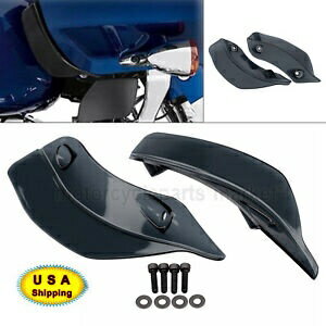 オートバイスモークサイドウイングエアディフレクターフェアリングハーレーロードグライド 2015-2023 Motorcycle Smoke Side Wing Air Deflector Fairing For Harley Road Glide 2015-2023