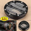 ハーレーBMW R Nine T R9T USA用ブラックラウンドフロントエアインテークフィルターグリルカバー Black Round Front Air Intake Filter Grille Cover for Harley BMW R Nine T R9T USA