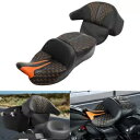 運転席&助手席 リアパック Turnk バックレスト付き ハーレーツーリング 09-13 に適合 Driver & Passenger Seat W/ Rear Pack Turnk Backrest Fit For Harley Touring 09-13