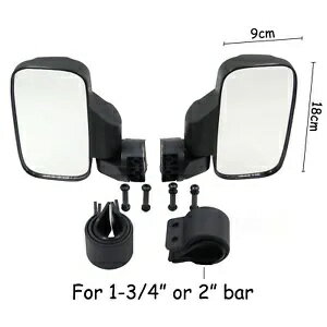 1.7-2 インチのポールが付いている野戦車両ボートのための普遍的なリアビュー ミラー 9*18 センチメー..