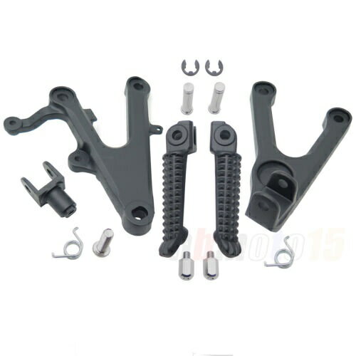 フロントライダーフットレストペグブラケットブラックヤマハ YZF-R6 2003 - 2010 Front Rider Foot Rest Pegs Brackets Black For Yamaha YZF- R6 2003 - 2010