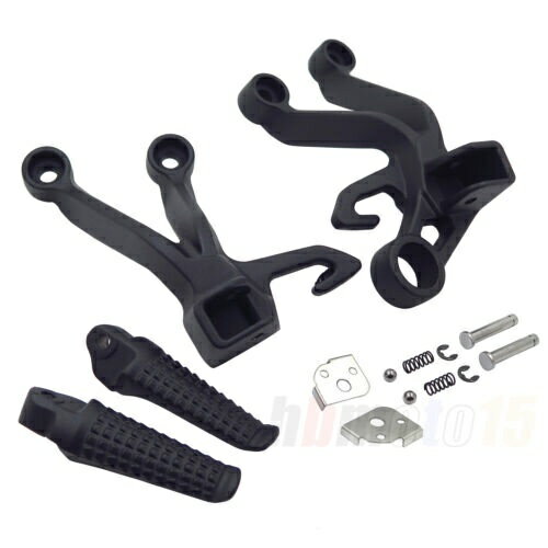 リアフットレスト乗客ペグブラケットブラックスズキ 2003 2004 GSXR 1000 Rear Foot Rest Passenger Pegs Brackets Black For Suzuki 2003 2004 GSXR 1000