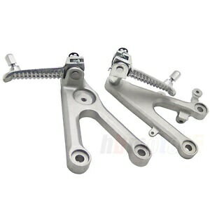 シルバー フロント ライダー フットレスト ペグ ブラケット ヤマハ YZF-R6 2003 - 2010用 Silver Front Rider Foot Rest Pegs Brackets For Yamaha YZF- R6 2003 - 2010