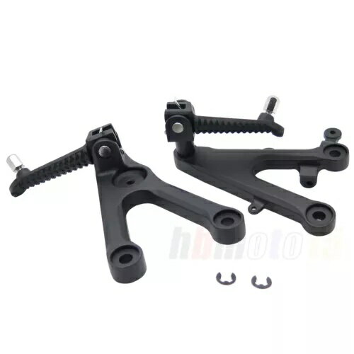 ブラックフロントライダーフットレストペグブラケットヤマハ YZF-R6 2003 - 2010 Black Front Rider Foot Rest Pegs Brackets For Yamaha YZF- R6 2003 - 2010