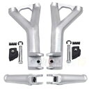 後部助手席フットペグブラケットレストシルバー Ducati 2018-2020 Panigale V4 S Rear Passenger FootPeg Bracket Rest Silver For Ducati 2018-2020 Panigale V4 S(2)