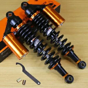 13.5インチ 340mm ユニバーサルオートバイショックアブソーバー ホンダ、ヤマハ、スズキ、カワサキ用 1..