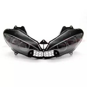 クリアフロントブラックヘッドライトヘッドランプアセンブリヤマハ YZFR6 YZF R6 2003-2005 Clear Front Black Headlight Head Lamp Assembly For Yamaha YZFR6 YZF R6 2003-2005