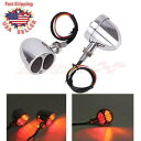 オートバイ LED 弾丸ターンデュアルシグナルアンバー/レッドライトハーレーツーリングダイナ用 Motorcycle LED Bullet Turn Dual Signal Amber/Red Lights For Harley Touring Dyna(2)