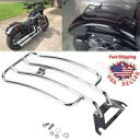 ソロシート荷物リアフェンダーラックハーレーエレクトラグライド FLTR FLHT 98-08 Solo Seat Luggage Rear Fender Rack For Harley Electra Glide FLTR FLHT 98-08(2)