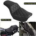 運転席助手席ハーレーダイナストリートファットボブスーパーグライド 2006-2017 に適合 Driver Passenger Seat Fit For Harley Dyna Street Fat Bob Super Glide 2006-2017