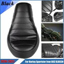 合成皮革フロントドライバーライダーソロシートハーレースポーツスターアイアン 883 に適合 Synthetic Leather Front Driver Rid...
