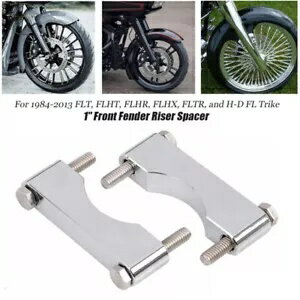 ハーレーエレクトラグライドFLHT FLHR用フロントフェンダーアダプタースペーサーライザーマウントキット Front Fender Adapter Spacer Riser Mount Kit for Harley Electra Glide FLHT FLHR