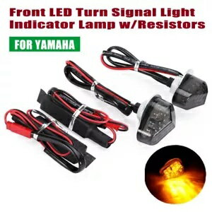 ヤマハ YZF R7 R6 R1/M フロント LED ターンシグナルライトインジケータランプ抵抗器付き For Yamaha YZF R7 R6 R1/M Front LED Turn Signal Light Indicator Lamp w/Resistors