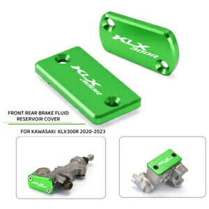 CNC フロントリアブレーキフルードリザーバーカバー KAWASAKI KLX300R 2020-2023 CNC Front Rear Brake Fluid Reservoir Cover For KAWASAKI KLX300R 2020-2023