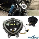 オートバイ LED ヘッドライト Hi/Lo ビームランプカワサキバルカン 650 EN650 2015-2021 Motorcycle LED Headlig...