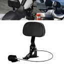 ドライバー ライダー バックレスト ブラック ハーレー ツーリング ロード ストリート グライド 2009-2021 に適合 Driver Rider Backrest Black Fit For Harley Touring Road Street Glide 2009-2021