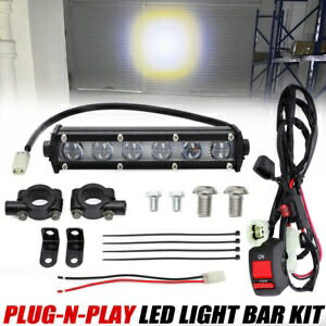 プラグアンドプレイスポットライト LED ヘッドライトバーキットホンダ CRF250F 2019-2022 Pitbike Plug n Play Spotlight LED Headlight Bar Kit For Honda CRF250F 2019-2022 Pitbike
