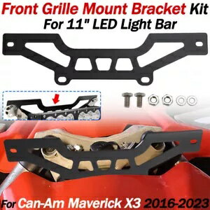 ショックタワー LED ライトバーブラケットマウントグリル Can Am Maverick X3 2016-2023 用 Shock Tower LED Light Bar Bracket Mount Grille For Can Am Maverick X3 2016-2023