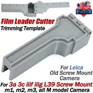 ライカ アブロン スクリューマウントカメラ用フィルムリーダートリミングガイドカッターテンプレート Film Leader Trimming Guide Cutter Template For Leica Ablon Screw Mount Camera