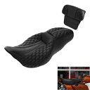 ブラック運転席助手席背もたれハーレーエレクトラグライド 2014-2023 2019 に適合 Black Driver Passenger Seat Backrest Fit For Harley Electra Glide 2014-2023 2019