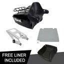13.7インチ キングパック トランク背もたれパッド ラックプレート ハーレーロードキング 14-23 19用 13.7" King Pack Trunk Backrest Pad Rack Plate Fit For Harley Road King 14-23 19