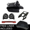 キングトランク背もたれラックライトプレートハーレーツアーパックロードキング14-23 18に適合 King Trunk Backrest Rack Light Plate Fit For Harley Tour Pak Road King 14-23 18