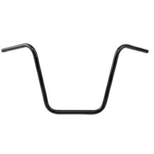 サテンブラック 16インチ ライズハンガー ハンドルバー ハーレー スポーツスター 883 1200 カスタム用 Satin Black 16