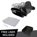 ブラックキング トランク 荷物ラック 背もたれプレート ハーレーストリートグライド 14-23用 Black King Trunk Luggage Rack Backrest Plate Fit For Harley Street Glide 14-23