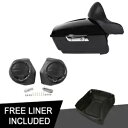 キングパック トランク背もたれパッド スピーカー付き ハーレーツアーパック ロードキング 14-23 に適合 King Pack Trunk Backrest Pad W/Speakers Fit For Harley Tour Pak Road King 14-23