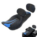 背もたれ付き運転席助手席ハーレーツーリングロードグライド09-23 20に適合 Driver Passenger Seat with Backrest Fit For Harley Touring Road Glide 09-23 20