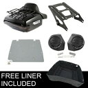 キングパック トランクラック スモークライト スピーカープレート ハーレーロードグライド 14-23用 King Pack Trunk Rack Smoke Light Speaker Plate Fit For Harley Road Glide 14-23(2)