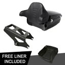 キング トランク バックレスト ブラック ラック ハーレー ツアー パック ストリート ロード グライド 09-13 に適合 King Trunk Backrest Black Rack Fit For Harley Tour Pak Street Road Glide 09-13