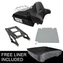塗装トランク背もたれ + 荷物ラックハーレーツアーパックロードキング 14-23 17 に適合 Painted Trunk Backrest + Luggage Rack Fit For Harley Tour Pak Road King 14-23 17