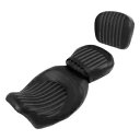 運転席助手席背もたれパッド付きハーレーロードストリートグライド 09-23 18 に適合 Driver Passenger Seat w/ Backrest Pad Fit For Harley Road Street Glide 09-23 18