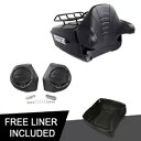 キングパック トランク ラックパッド & スピーカー付き ハーレーツアーパック ロードキング 14-23 に適合 King Pack Trunk W/ Rack Pad & Speakers Fit For Harley Tour Pak Road King 14-23
