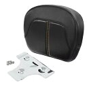 ブラックシーシーバー助手席背もたれパッドハーレーツーリングロードグライドキングに適合 Black Sissy Bar Passenger Backrest Pad Fit For Harley Touring Road Glide King