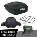 マットキングパック トランク背もたれパッド トップラック ハーレーロードグライド 14-24 19用 Matte King Pack Trunk Backrest Pad Top Rack Fit For Harley Road Glide 14-24 19