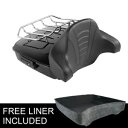 チョップドパックトランク ブラックラッチバックレスト付き ハーレーストリートグライド 14-23 18に適合 Chopped Pack Trunk W/ Black Latch Backrest Fit For Harley Street Glide 14-23 18