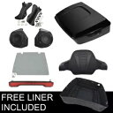 キングトランク背もたれラックスピーカーライトプレートハーレーエレクトラグライド 14-23 に適合 King Trunk Backrest Rack Speaker Light Plate Fit For Harley Electra Glide 14-23