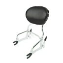 クローム 12 インチ シーシーバー バックレスト ブラック パッド インディアン チーフ ヴィンテージ 14-18 17 に適合 Chrome 12" Sissy Bar Backrest Black Pad Fit For Indian Chief Vintage 14-18 17