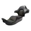 運転席+助手席+背もたれハーレーツアーパックストリートグライド2014-2023に適合 Driver Passenger Seat + Backrest Fit For Harley Tour pak Street Glide 2014-2023