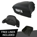 13.7 インチ Matter King トランク背もたれパッド ハーレーツアーパックロードグライド 14-23 18 に適合 13.7'' Mattr King Trunk Backrest Pad Fit For Harley Tour Pak Road Glide 14-23 18