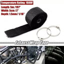 5M 排気サーマルラップ保護マニホールドヘッダー絶縁ヒートテープ耐性 5M Exhaust Thermal Wrap Protection Manifold Header Isolation Heat Tape Resistant