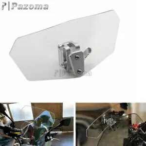 クリア調整可能なスクーターバイクフロントガラスフロントガラスクリップオンホンダ BMW Clear Adjustable Scooter Motorbike Windscreen Windshield Clip on For Honda BMW